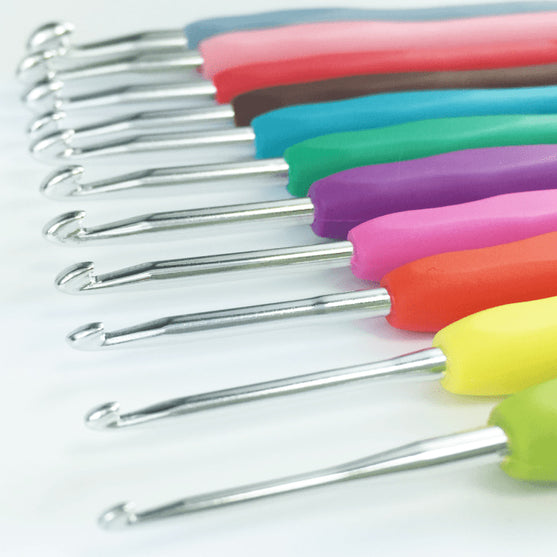 Easy Touch-Virkkuukoukkusetti - 11 kokoa - Hobbii
3