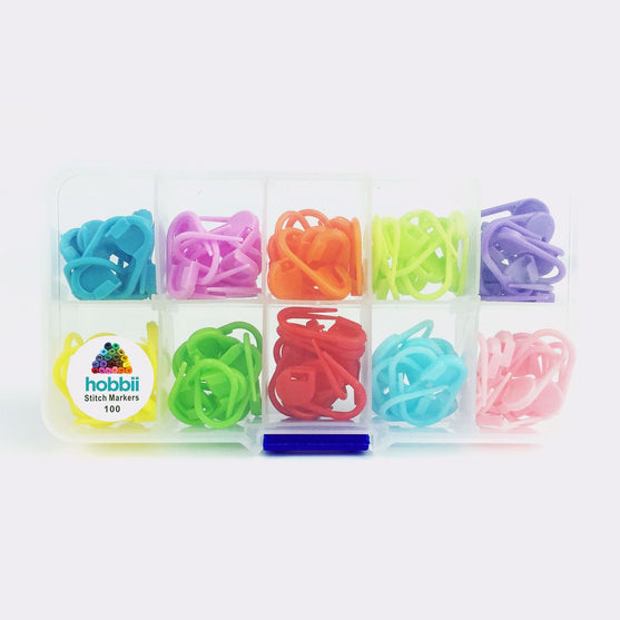 Silmukkamerkit - 100 kpl rasia - Hobbii
4