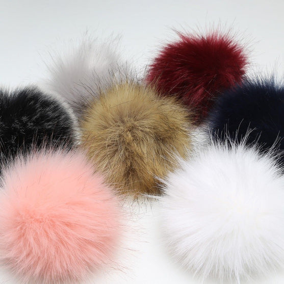 Pompom - nappi - Harmaa - large/⌀ 13 cm - Go Handmade
4