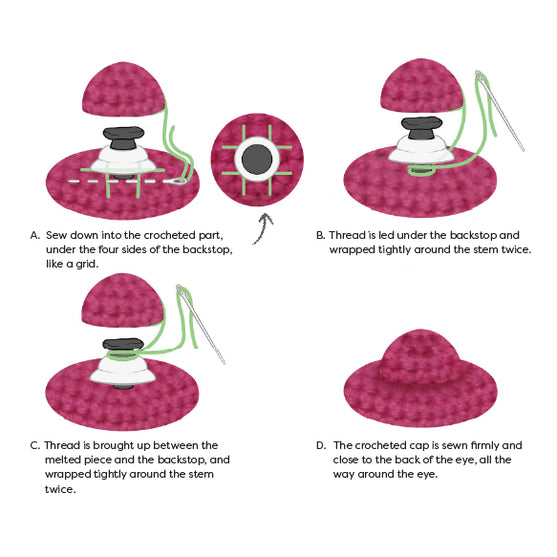 Turvasilmät - ⌀ 16 mm - Go Handmade
6