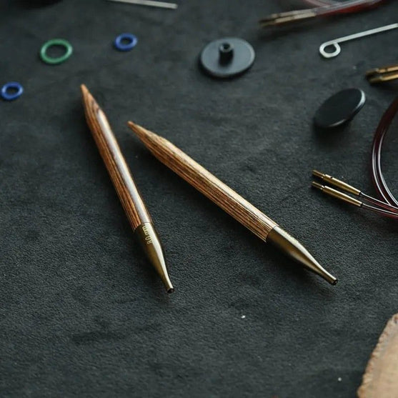 Ginger Regal - Lyhyt vaihdettava Pyöröpuikkosetti - Koivu - KnitPro
6