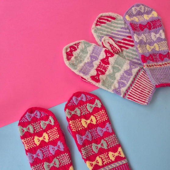 Bow Pop Mittens - Lapaset
9