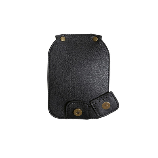 Laukkuläppä magneettisella painikkeella - Musta/Pronssi - Go Handmade
6