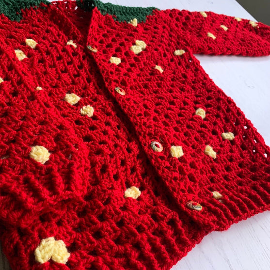 Strawberry - Lasten neuletakki
2