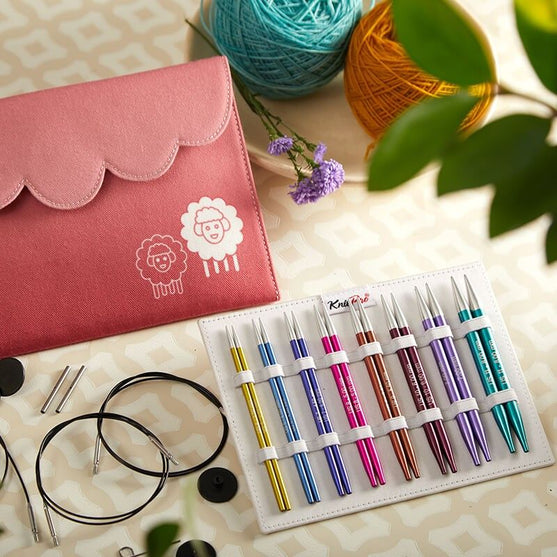 Zing Deluxe Vaihdettava Pyöröpuikkosetti - KnitPro
4