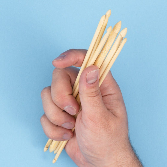 Bambuinen Kaksipäinen Tunisialainen Virkkuukoukkusetti - 20 cm - Hobbii
3