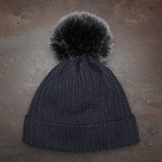 Pompon - Tummanharmaa - Go Handmade
3