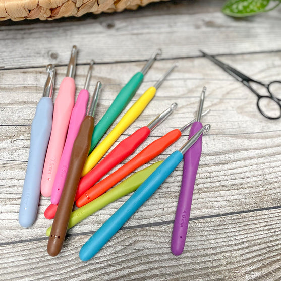 Easy Touch-Virkkuukoukkusetti - 11 kokoa - Hobbii
2