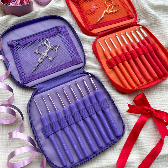 Cosmo Virkkuukoukkusetti - 9 Kokoa - Wisteria - Hobbii
9