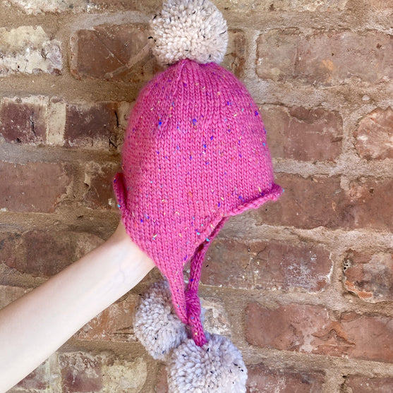 Triple pompom - Lasten myssy
4