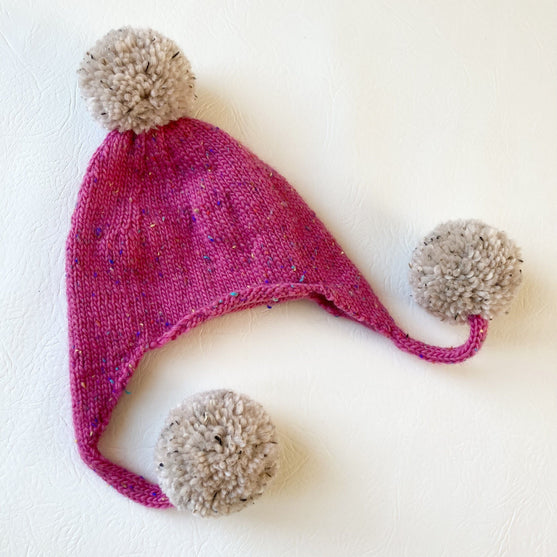 Triple pompom - Lasten myssy
5