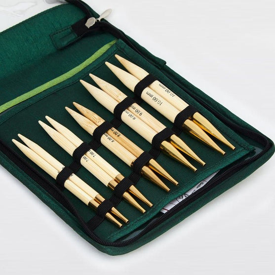 Bamboo-pyöröpuikkosetti - Paksut puikot - KnitPro
2