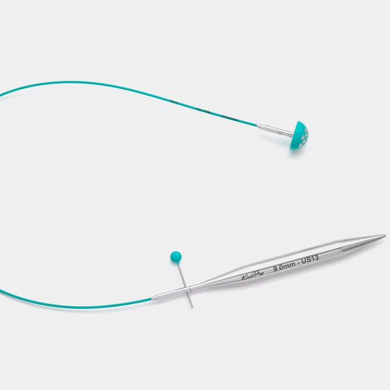 Swivel-kaapeli - Teal - KnitPro
2