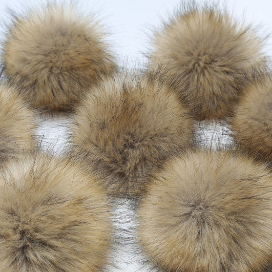 Pompom- nappi - Luonnonvärinen - Go Handmade
2