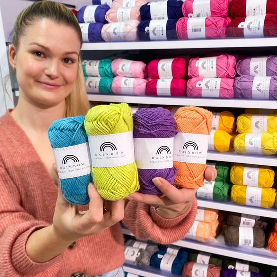 Rainbow Cotton 8/8 - Värilajitelma - Hobbii
3