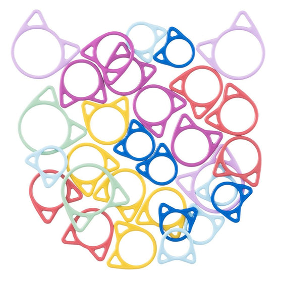 Metalliset silmukkamerkit - Kissa - Sekalaisia Kokoja - Hobbii
4