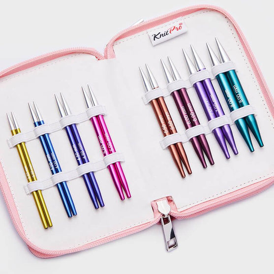 Zing Deluxe - Lyhyet Vaihtopäätpyöröpuikot -Setti - KnitPro
2