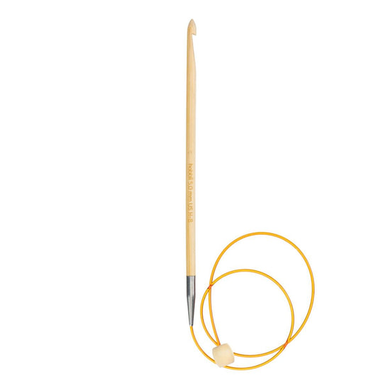 Bambus Tunisialainen Virkkuukoukku Kaapelilla - 50 cm - Hobbii