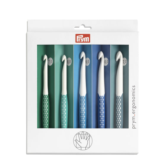 

Ergonominen Villan Virkkuukoukkusetti - Prym
1