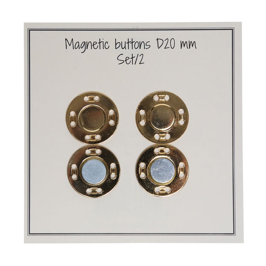Magneettinappi - 20 mm - Go Handmade