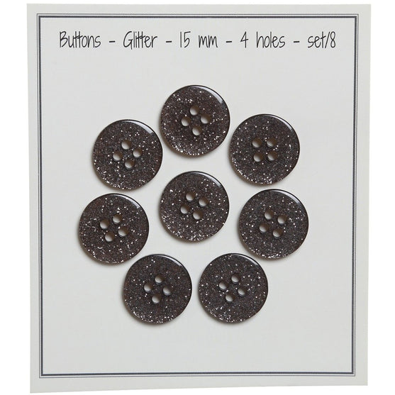

Glitternapit - Musta - Monia kokoja - Go Handmade
1