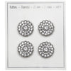 

Bling-Napit - Pieni kivi - Hopea - 4 kpl - Go Handmade
3