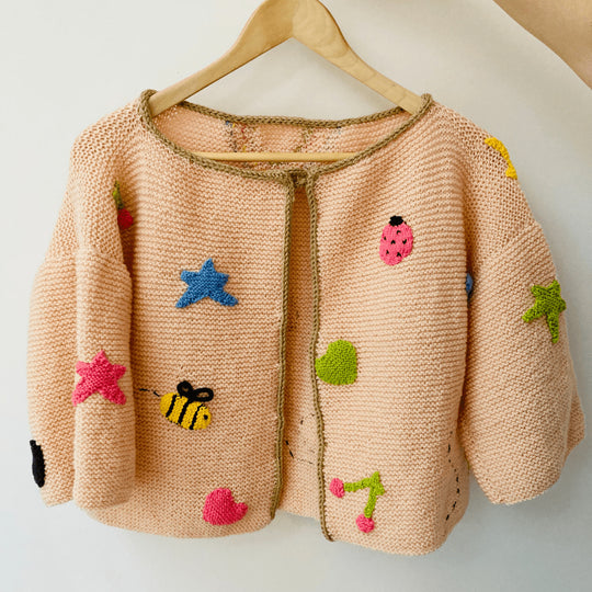 Applique Jacket – Lasten neuletakki