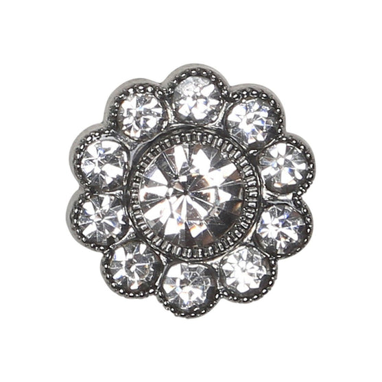 

Bling-Napit - Suuret kivet - Hopea - 4 kpl - Go Handmade
1