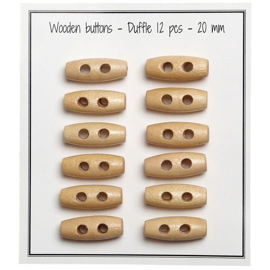 Pitkulaiset Puunapit Mini - 20 mm - Go Handmade