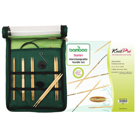 Bamboo- pyöröpuikkosetti - Aloittelija - KnitPro