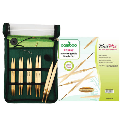 

Bamboo-pyöröpuikkosetti - Paksut puikot - KnitPro
1