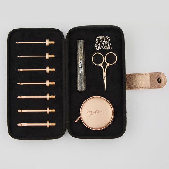 

Oasis Virkkuukoukkusetti Vaihtopäillä - KnitPro
1