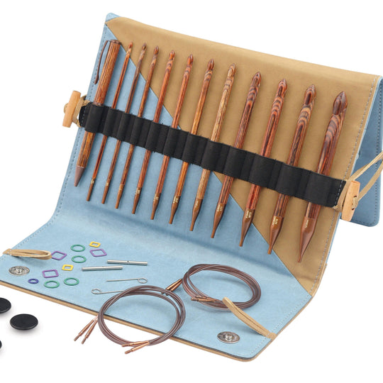 Ginger - Vaihdettava Afgaaninen/Tunisialainen Virkkuukoukkusetti - KnitPro