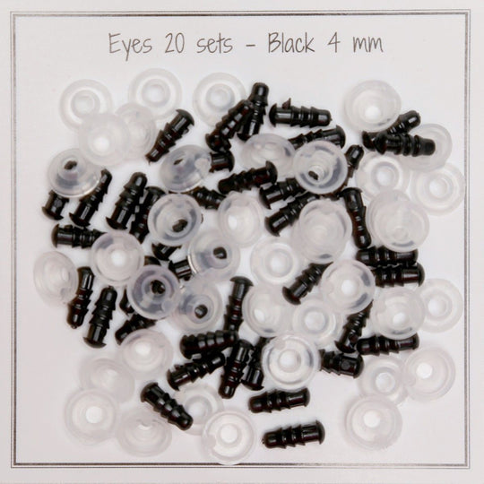 Turvasilmät - ⌀ 4 mm - Go Handmade