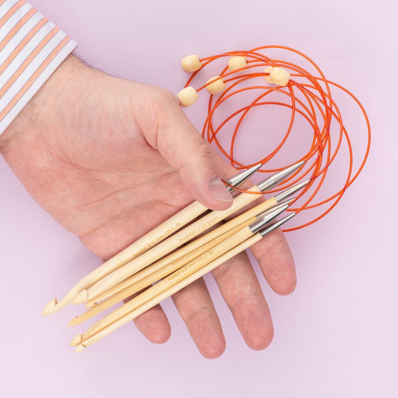 

Bambus Tunisialainen Virkkuukoukku Kaapelilla - 50 cm - Hobbii
6