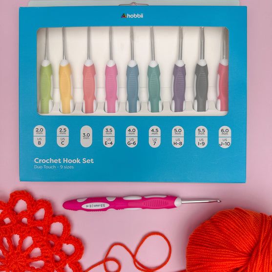 

Duo Touch-Virkkuukoukkusarja - 9 kokoa - Hobbii
6