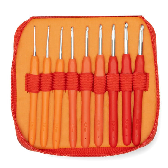 

Easy Touch-Virkkuukoukkusetti - Berry - 9 kokoa - Hobbii
1