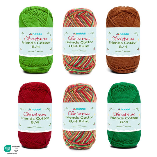 Friends Cotton 8/4 Print Christmas Color Pack (Limited Edition) - Friends