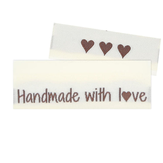 

Kangasmerkit - Handmade with love - 5 cm - 10 kpl - Go Handmade
1