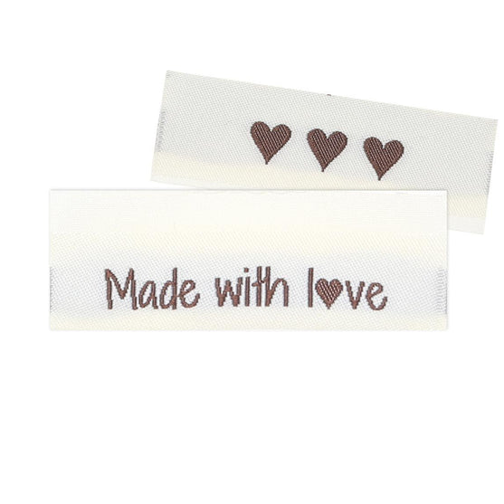 

Kangasmerkki - Made with love - 5 cm - Go Handmade
1
