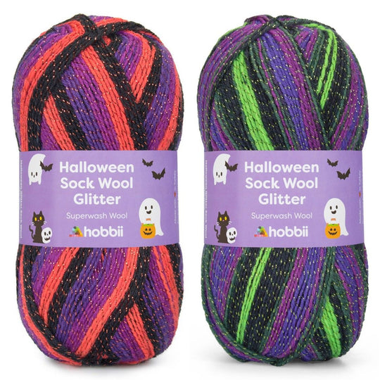 Halloween Sock Wool Glitter (Limited Edition) - Hobbii