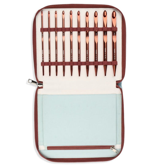 Vaihdettava afgaanilainen/tunisialainen virkkuukoukku-setti - Hobbii X TL Yarn Crafts