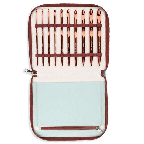 

Vaihdettava afgaanilainen/tunisialainen virkkuukoukku-setti - Hobbii X TL Yarn Crafts
1