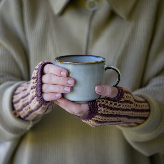 2. adventtisunnuntai - Virkkaus - Kaleidoskope - Ranteenlämmittimet