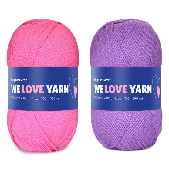 

Mega Ball Aran 400 g - We Love Yarn
1