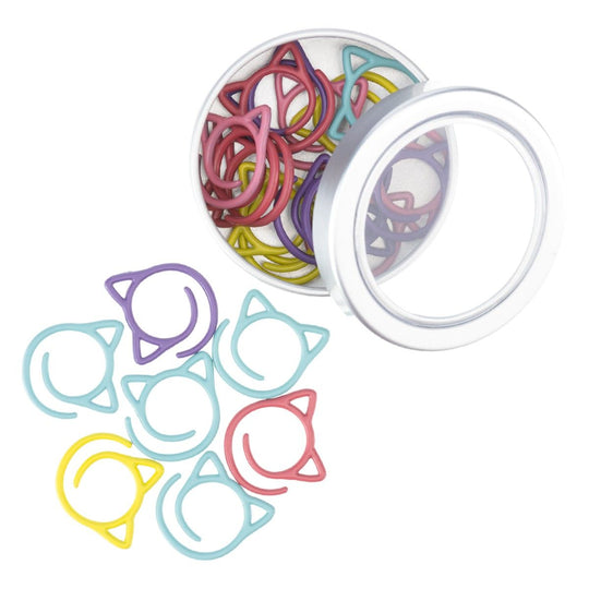 Metalliset silmukkamerkit - Kissa - Hobbii