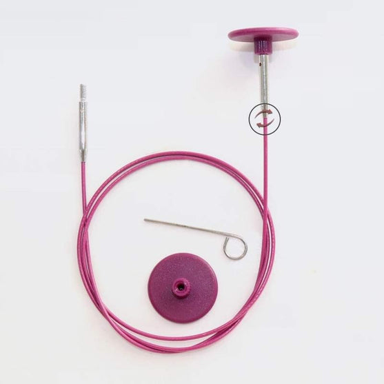 

Swivel-Kaapeli - Purple - KnitPro
1