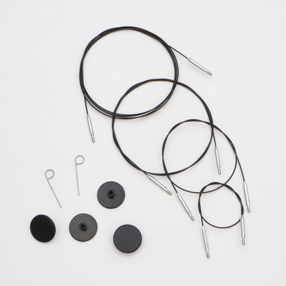 

Swivel Thin & Flex-Kaapeli - Black - KnitPro
1