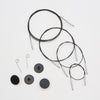 

Swivel Thin & Flex-Kaapeli - Black - KnitPro
1