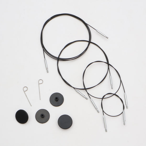 

Swivel Thin & Flex-Kaapeli - Black - KnitPro
1